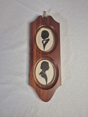 Overton Dual Frame Silhouette Vintage Decor Antique | eBay US