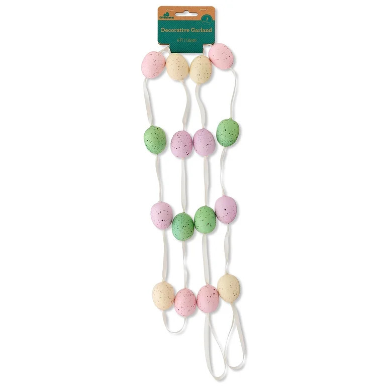 Speckled Egg Garland, Multicolor, 6', Easter by Way To Celebrate | Walmart (US)