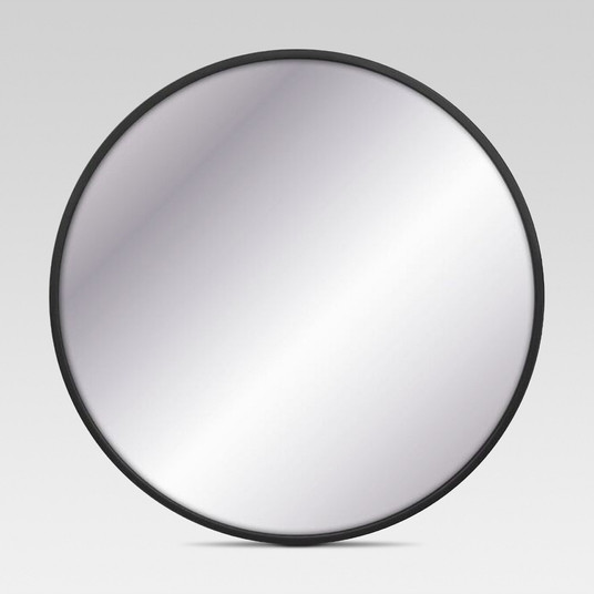 Decorative Circular Large Wall Mirror Black - Project ...