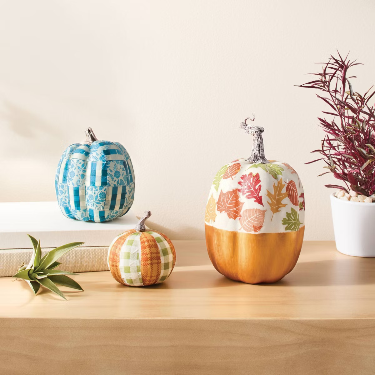 3ct Halloween Craft Decoupage Pumpkin Decorating Kit - Mondo Llama™ | Target