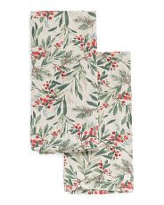Set Of 2 Wingate Botanical Kitchen Towels | TJ Maxx