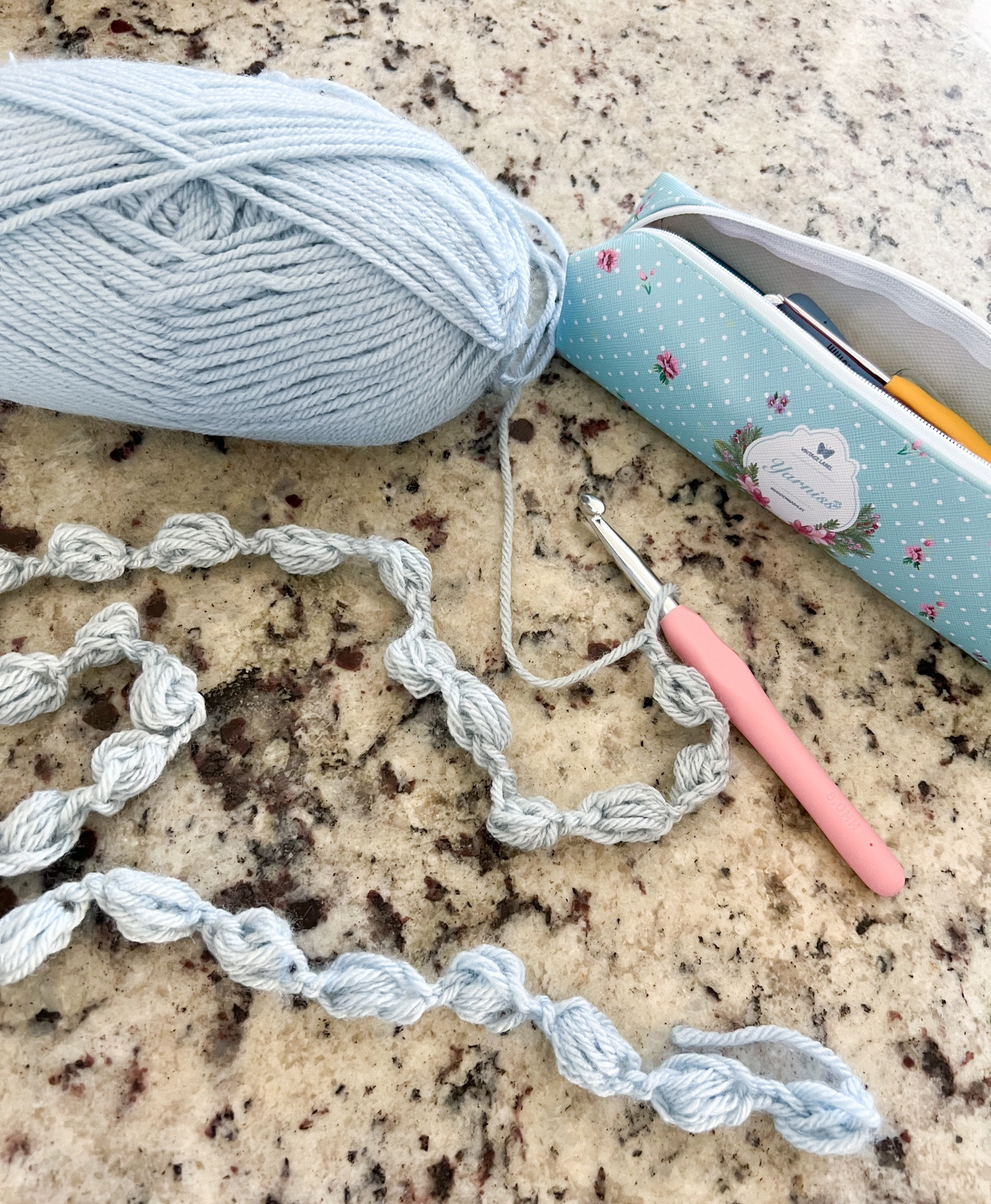 Learning some new crochet techniques with my new hooks and yarn. 

#LTKhome #LTKGiftGuide #LTKover40