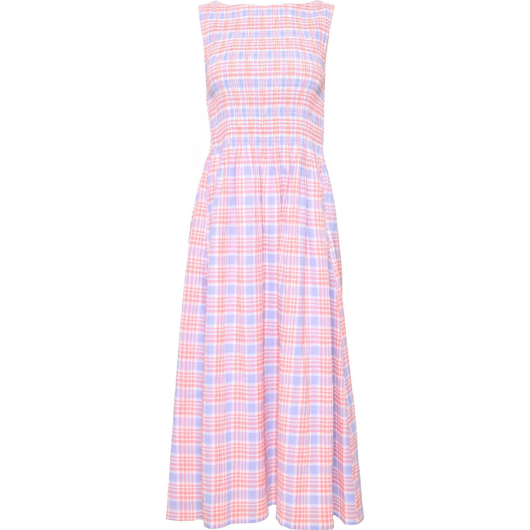 Ana Dress in Blossom Plaid | Maisonette