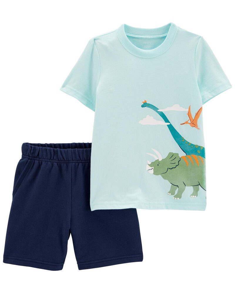 2-Piece Dinosaur Jersey Tee & Short Set | Carter's