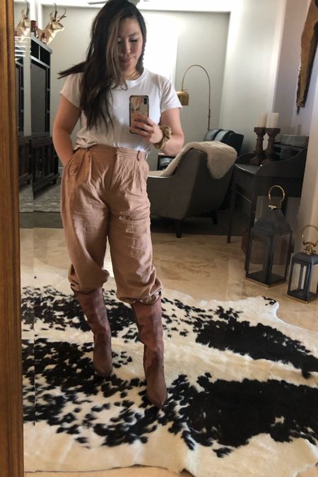 Pleated pants! Love these linen ones. These boots are so comfortable.



Postpartum vacation casual neutral trends trendy

#LTKunder50 #LTKunder100