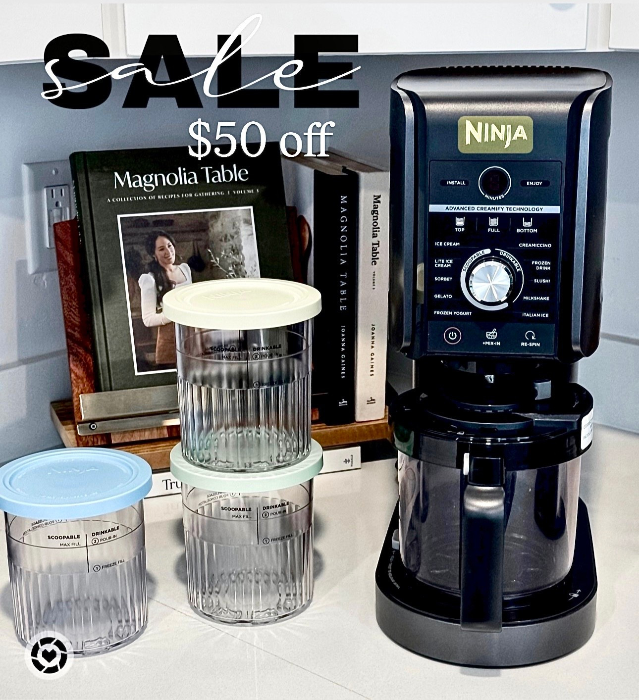 Our Ninja Creami Deluxe is $50 off right now, and it’s one of the most-used appliances in our kitchen. If you love frozen treats but want full control over ingredients, this machine is such a game-changer. We use it to make homemade ice cream, protein ice cream, sorbet, smoothie bowls, gelato, low-sugar desserts, and even dairy-free or keto-friendly options. The texture comes out incredibly creamy every single time, just like a legit ice cream shop.

What I love most is how simple it is: mix your ingredients, freeze overnight, spin, and you’re done. It’s perfect for families, anyone trying to eat cleaner, or just if you love experimenting with fun flavors at home. The Deluxe even lets you make bigger batches and multiple flavor combinations in one container.

If you’ve been waiting to try the Ninja Creami, this is the best time to grab it on sale.

Ninja Creami • Ninja Creami Deluxe • Kitchen Appliances • Ice Cream Maker • Healthy Desserts • Protein Ice Cream • Homemade Ice Cream • Frozen Treats • Healthy Kitchen • Kitchen Must Have • Viral Kitchen • Kitchen Finds • Clean Eating Tools • Foodie Must Have • Dessert At Home • Deals To Shop • Trending Kitchen • Gift Ideas • Christmas Gifts • Cyber Week Deals • Black Friday Deals • Home Essentials • Healthy Lifestyle • Dessert Lovers • Family Favorites

#LTKCyberWeek #LTKfoodie #LTKGiftGuide