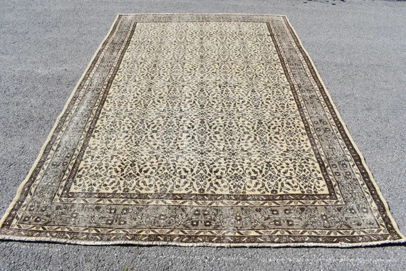 Oushak rug turkish rug bohemian rug vintage rug Free | Etsy | Etsy (CAD)