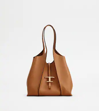 T Timeless Shopping Bag in Leather Medium | Tods