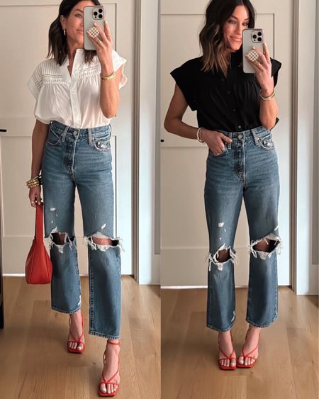 Swoon-worthy Target finds! This top is PRECIOUS and these Levi’s Target jeans are very high-waisted, but really nice!👏🏼
True to size for this top, but if you’re between sizes I would go up in jeans  @target #ad

#LTKSeasonal #LTKstyletip #LTKshoecrush