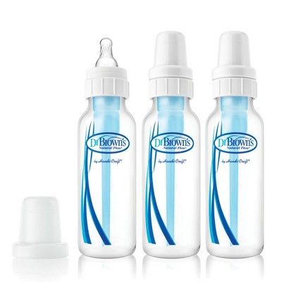 Dr. Brown's Natural Flow Anti-Colic Baby Bottle - Blue - 4oz/3pk | Target