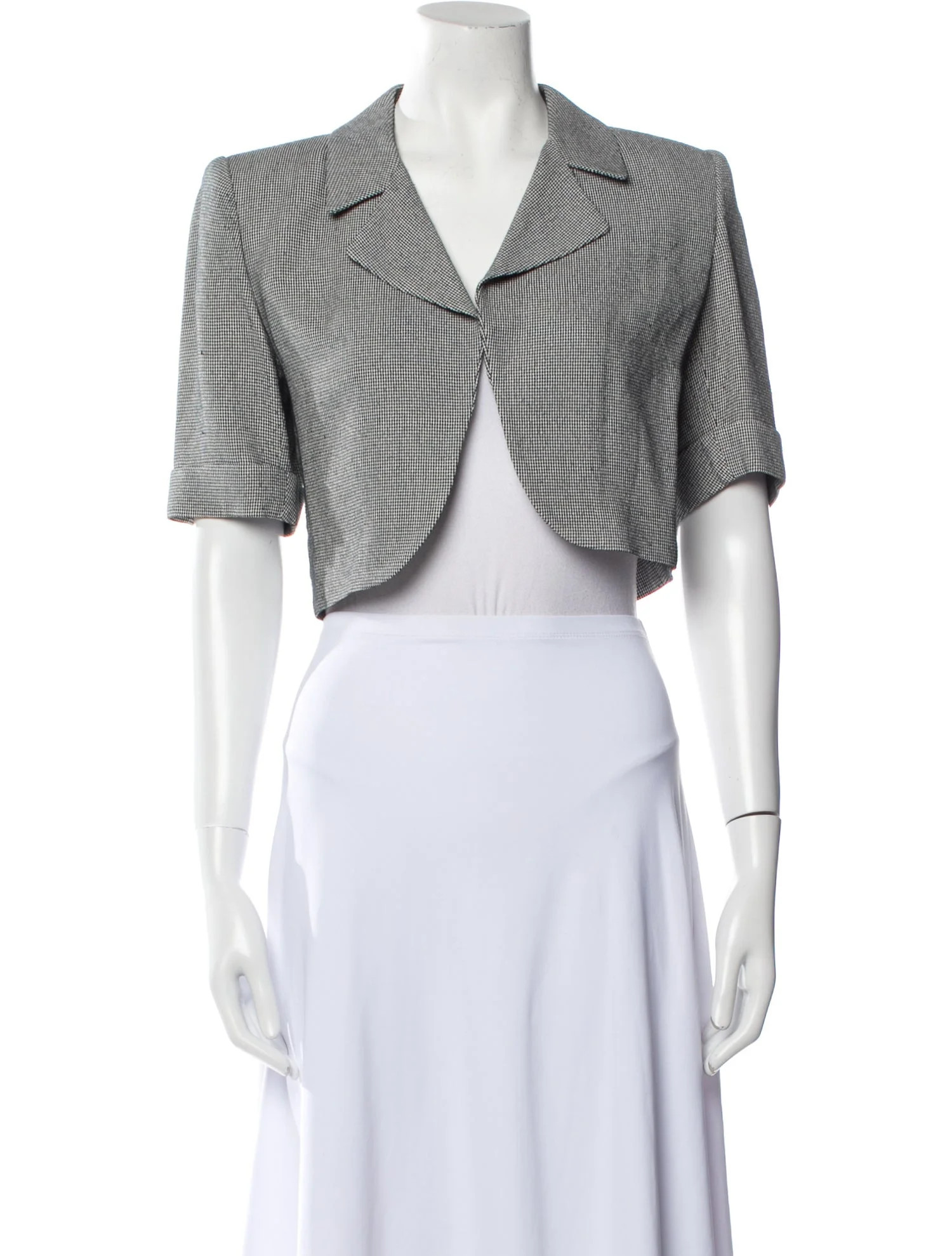 Houndstooth Print Bolero | The RealReal