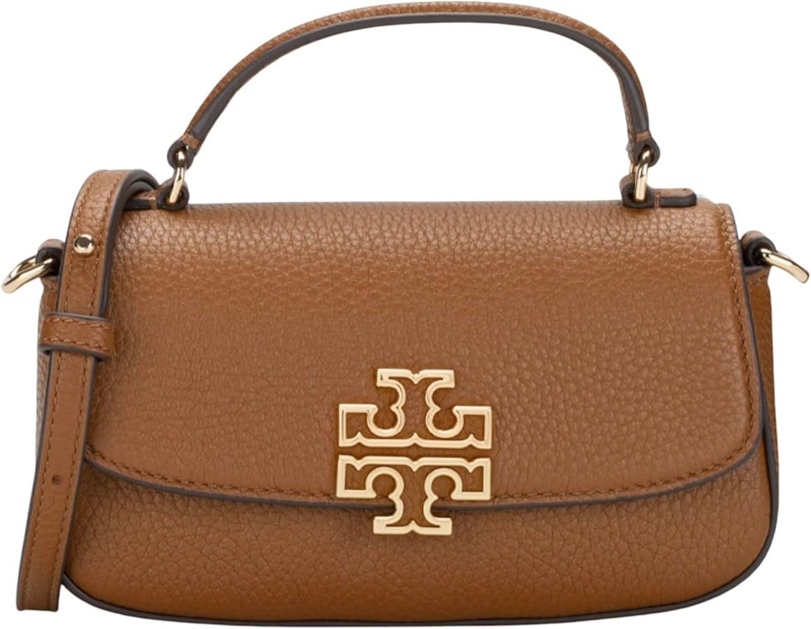 Tory Burch Britten Mini Top Handle Leather Crossbody Bag | Amazon (US)