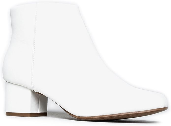 J. Adams Low Heel Ankle Boot - Casual Zip Up Bootie - Comfortable Everyday Round Toe Bootie - Jod... | Amazon (US)