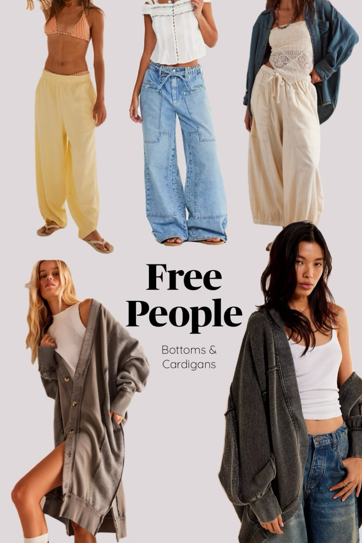 Free people bottoms and cardigans I’m currently obsessed with 

#LTKStyleTip #LTKSeasonal #LTKWorkwear