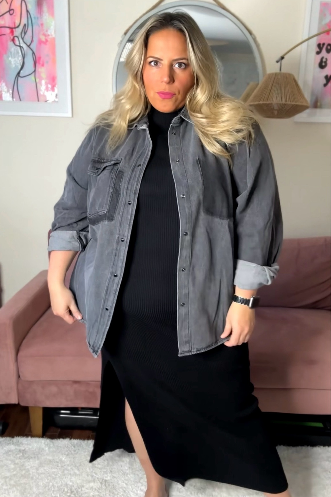 Distressed faded black denim shirt by City Chic

#LTKTravel #LTKSeasonal #LTKPlusSize