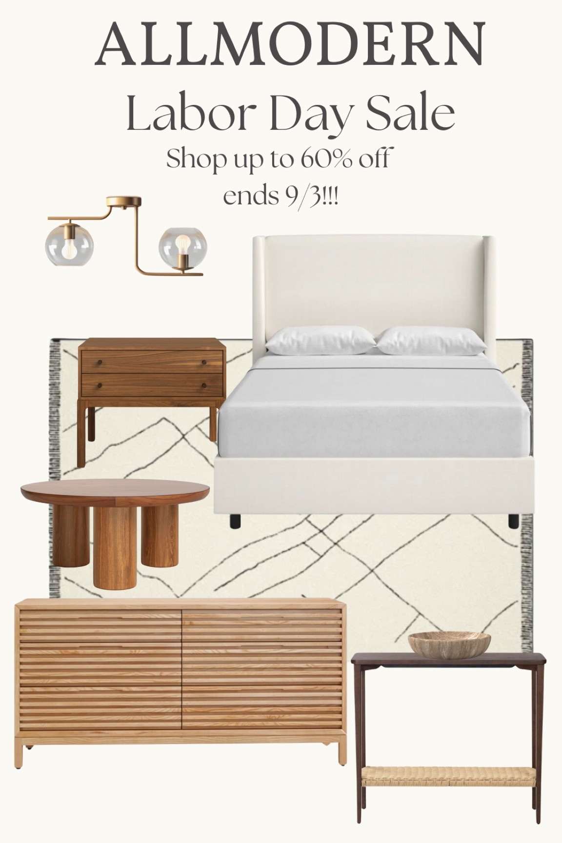 It’s AllModern’s LABOR DAY SALE! 
Top favorites on sale! Check them out here and start adding to your cart! 
Up to 60% off plus fast and free shipping on tons of styles!! @allmodern

#allmodernpartner #modernmadesimple #homedecor #upholsteredbed #bed #diningtable #coffeetable #ottomans #bed #end table #accentchairs #tables #rug #neutralarearug #diningtable 


#LTKSaleAlert #LTKHome #LTKFallSale
