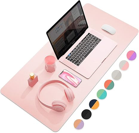 YSAGi Multifunctional Office Desk Pad, Ultra Thin Waterproof PU Leather Mouse Pad, Dual Use Desk ... | Amazon (US)