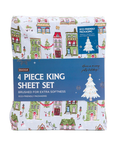 Holiday Window Scenes Sheet Set | TJ Maxx