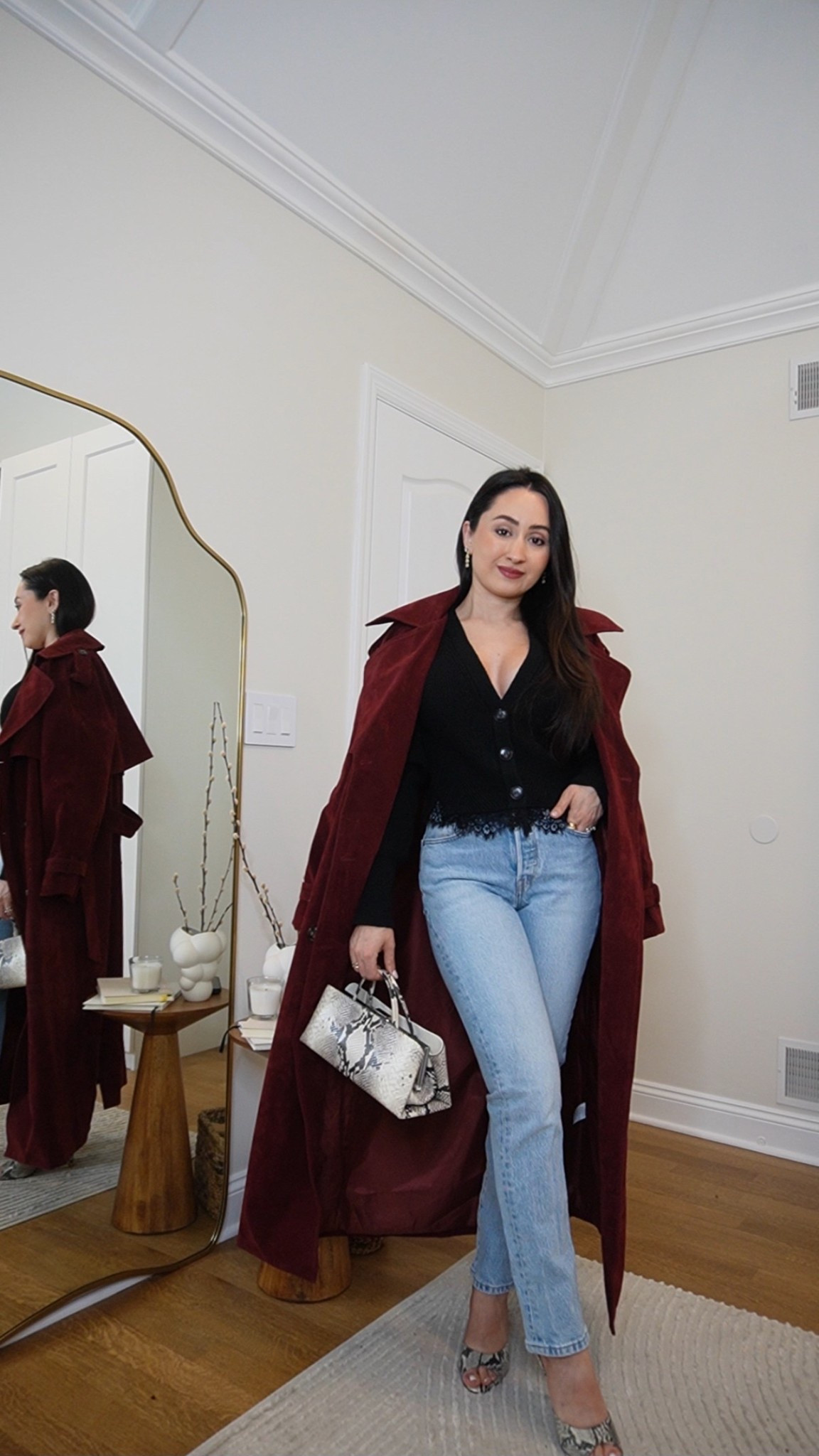 Soft suede trench, a detailed knit, and snake print accents—spring style with a luxe edge 🐍✨  #LTKSpring #LTKStyle

#LTKgrwm #LTKWorkwear #LTKootd