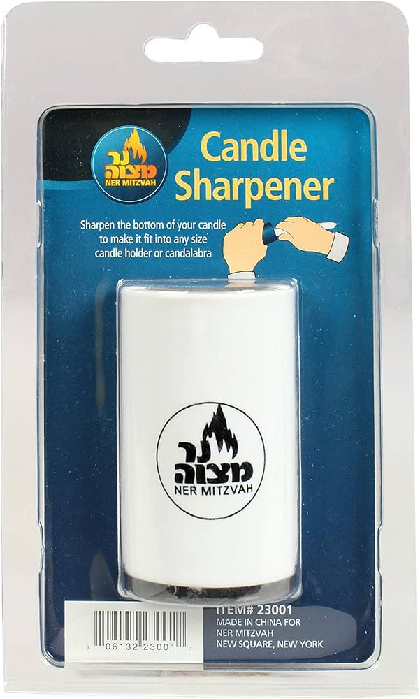 Ner Mitzvah Candle Sharpener - Heavy Duty Candle Shaver for Taper Candles | Amazon (US)