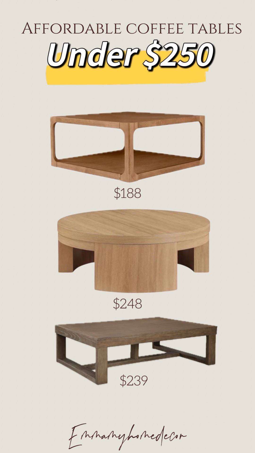 All the viral affordable coffee tables!






咖啡桌

#LTKFindsUnder100 #LTKHome #LTKSaleAlert