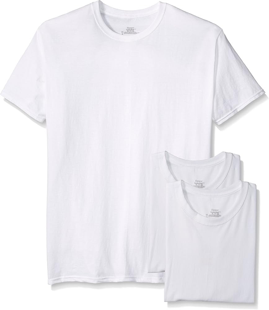 Hanes Men's 3-Pack Crew Neck T-Shirt | Amazon (US)