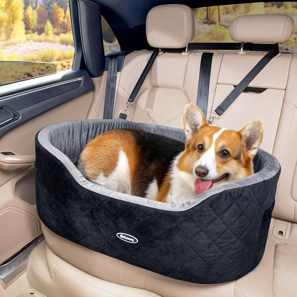 Amazon.com : Pecute Dog Car Seat for Large Medium Dog,Washable Waterproof Pet Car Seat for Backse... | Amazon (US)