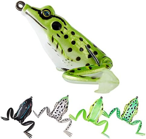 Frog Lures Kit with Propeller Footboards, Lures for bass Fishing Set with Lifelike Apperance for ... | Amazon (US)