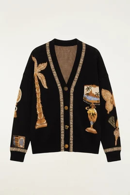 Vintage Sourvenirs Buttoned Knit Cardigan | FarmRio (US)