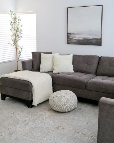 living room home decor, chic ruggable area rug

#LTKhome #LTKSeasonal #LTKsalealert