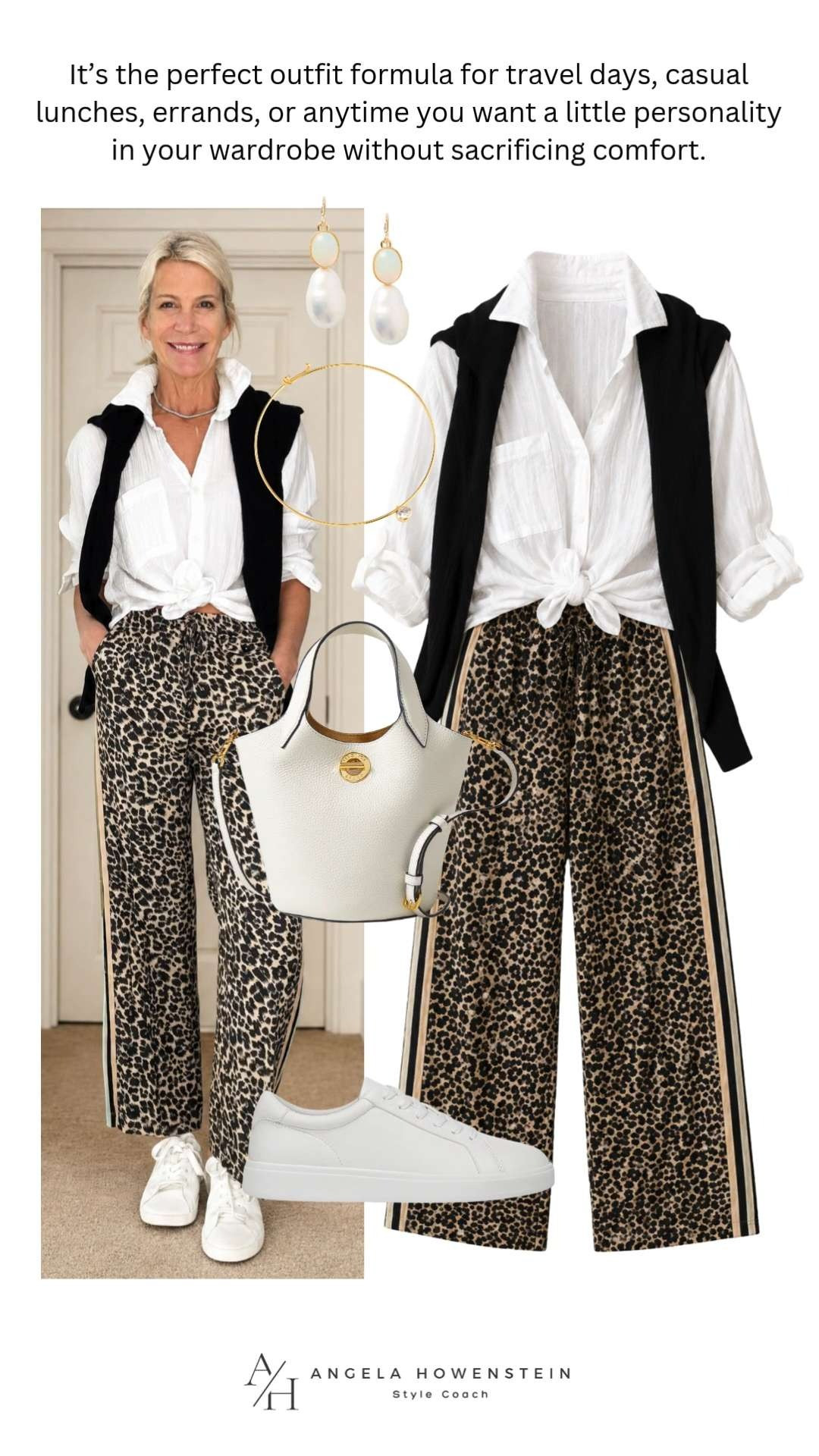 These leopard print pants are the statement piece that makes getting dressed easy. The relaxed wide-leg fit pairs perfectly with a crisp white button-down and sneakers for an elevated casual look you’ll wear on repeat.

💡 LTK MADE EASY

❤️ Heart = Support my posts
🔖 Save = Get sale & restock alerts
📋 Lists = Keep favorites organized
📲 Share = Send to yourself for later
💬 Comment = Ask me anything 

 #LTKootd #LTKSeasonal #LTKOver40