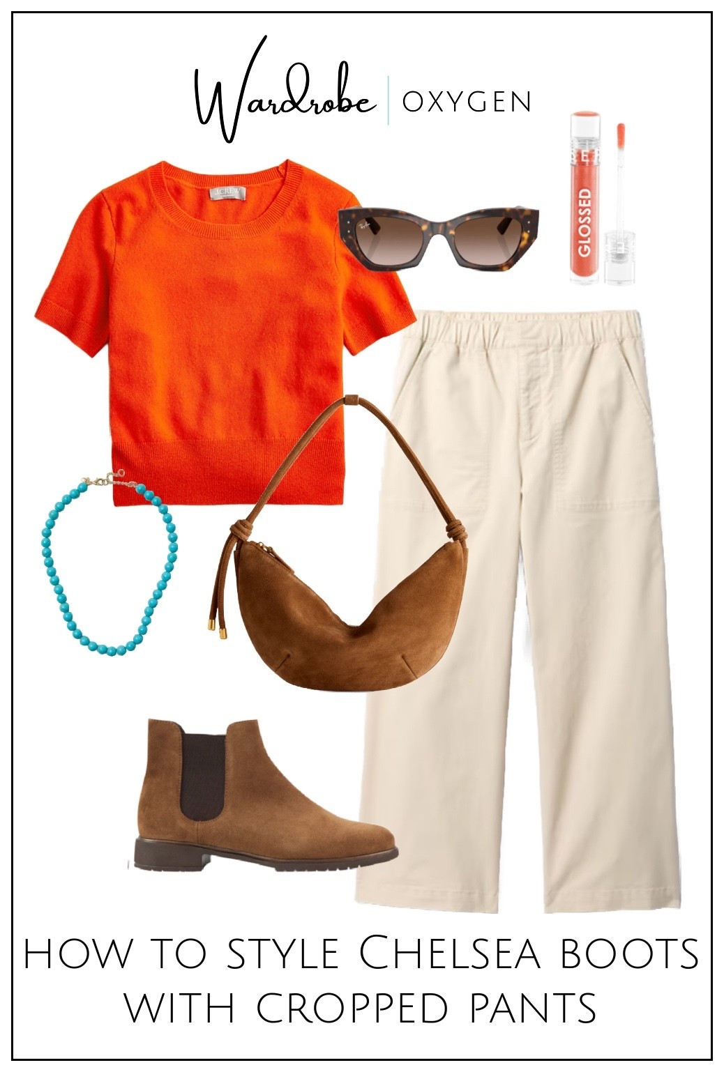 How to style Chelsea boots with cropped pants: make sure the boot either hides under the hem or there is at least 1/2” of skin showing between pant and boot. 

#LTKMidsize #LTKSeasonal #LTKOver40