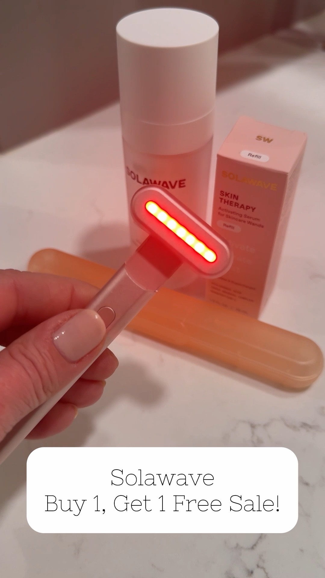 This is your sign to try it ✨

The Solawave Buy 1, Get 1 FREE sale is happening now, and it’s the perfect time to grab one for yourself and one for a gift.

I’ve been loving my Red Light Therapy Wand — such an easy addition to my routine — and I’ve been eyeing the LED face mask and the neck & chest light next.

If you’ve been curious about red light therapy, this is such a good time to try it while you can get more for your money.

Linking my favorites here so you can take advantage of the sale.

#ltkbeauty #skincareroutine #redlighttherapy #beautytools #selfcare #beautyover50 ✨

#LTKgrwm #LTKSaleAlert #LTKBeauty
