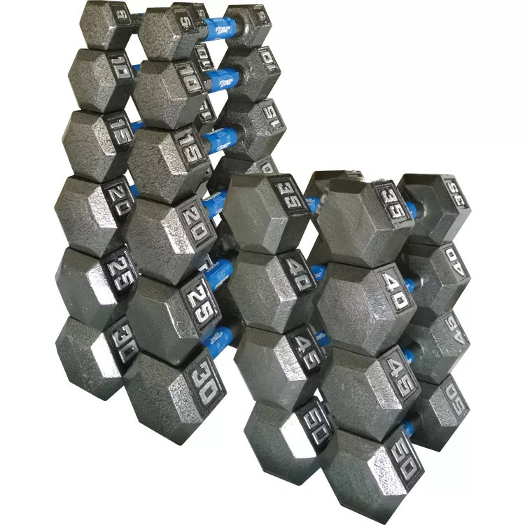 Fitness Gear Cast Hex 5-50 lb Dumbbell Set | DICK'S Sporting Goods