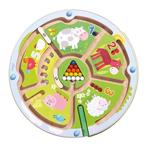 HABA Number Maze Magnetic Game STEM Toy Encourages Color Recognition, Fine Motor & Counting | Amazon (US)