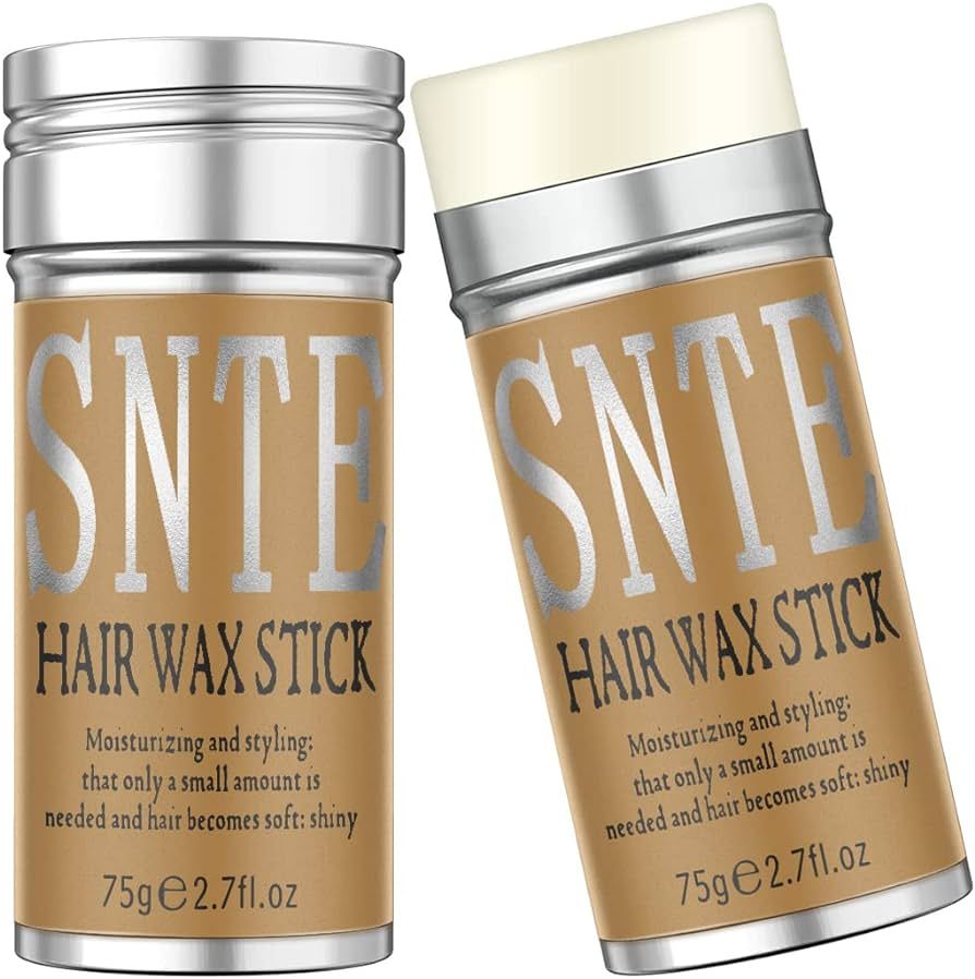 Hair Wax Stick, 2pcs - Wax Stick for Hair Wigs Fly away Hair Tamer Stick for Smoothing Flyaways &... | Amazon (US)
