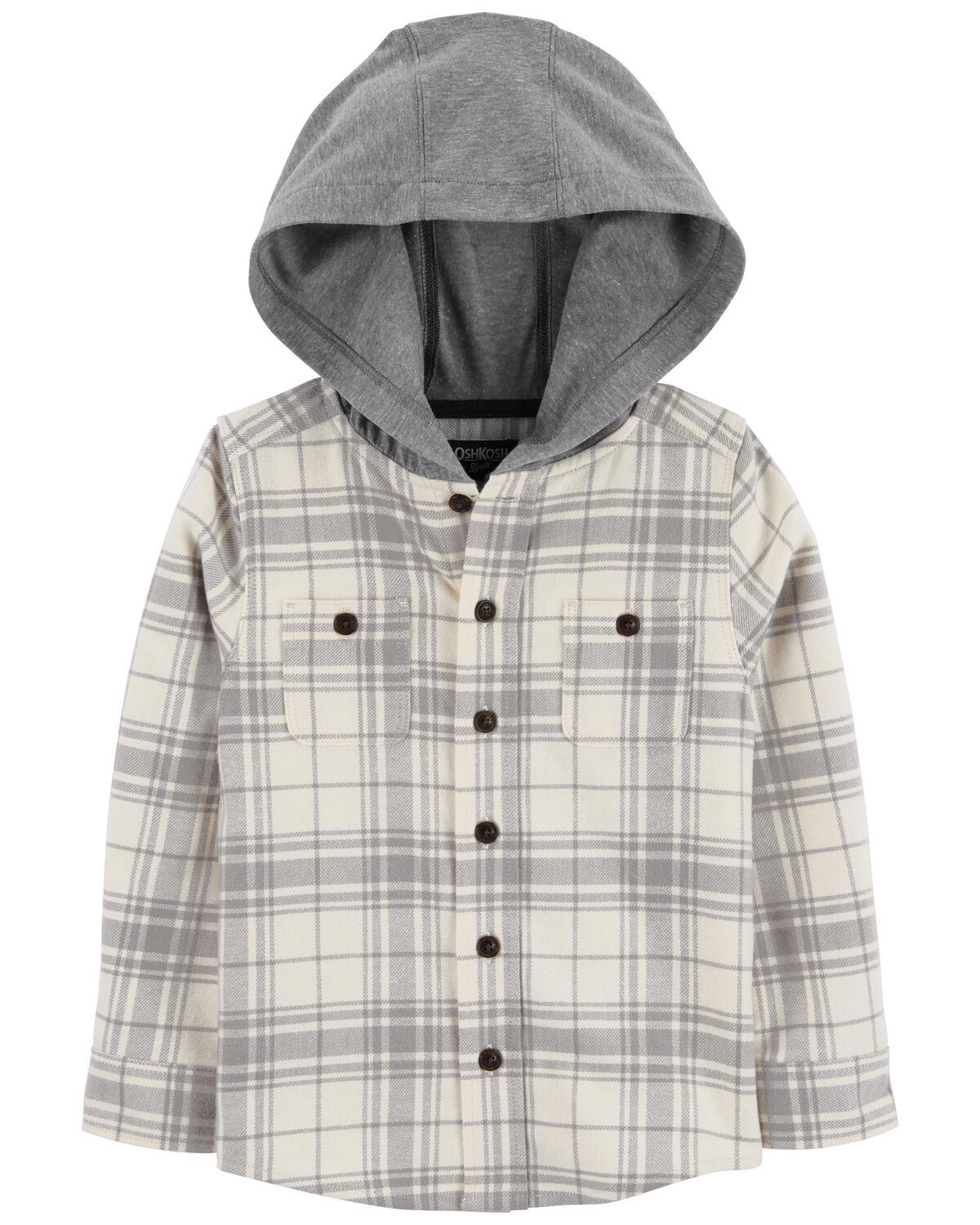 Plaid Baby Cozy Flannel Hooded Top | carters.com | Carter's