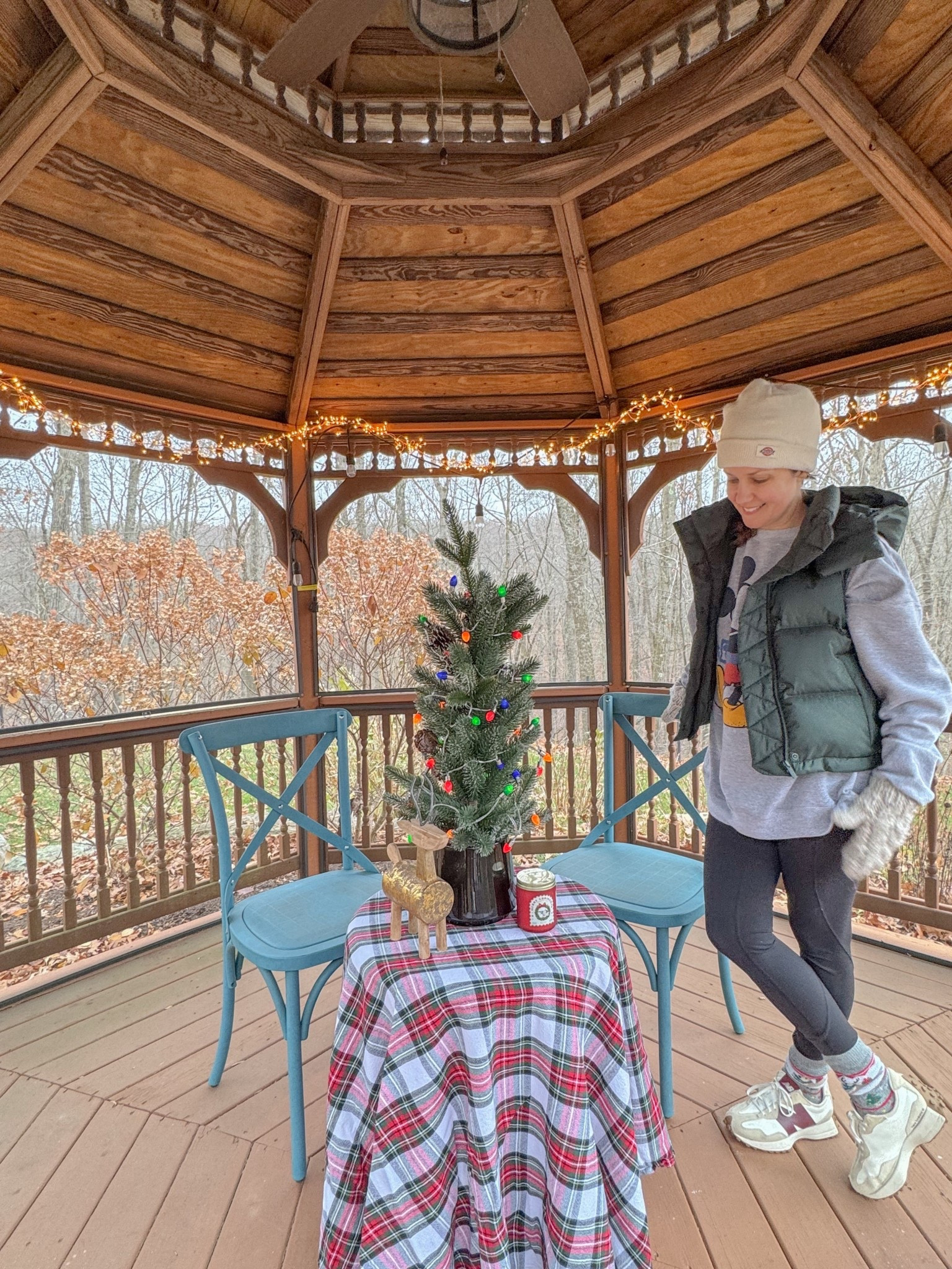 Spruced up my gazebo with some
Christmas decor. 

#LTKHome #LTKHoliday #LTKSeasonal