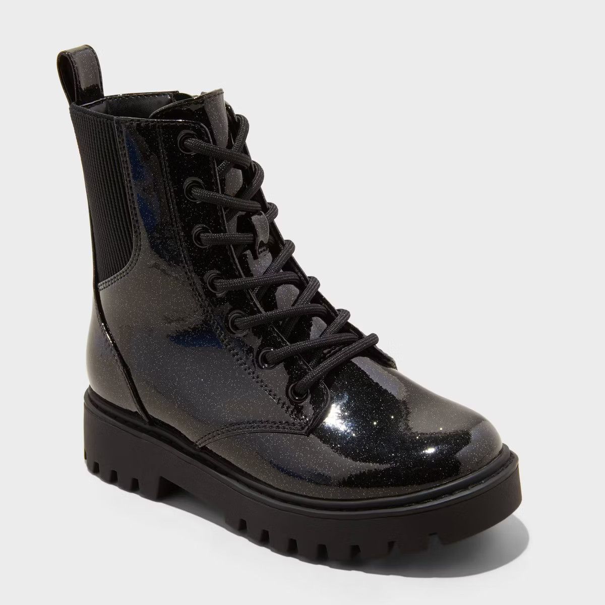 Kids' Rochelle Lace-Up Combat Boots - art class™ Black 1 | Target