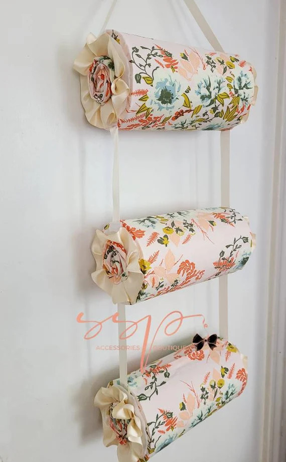 Triple row headband holder,  Headband Organizer, wall nursery decor,  Baby girl gift, Disney ears... | Etsy (US)