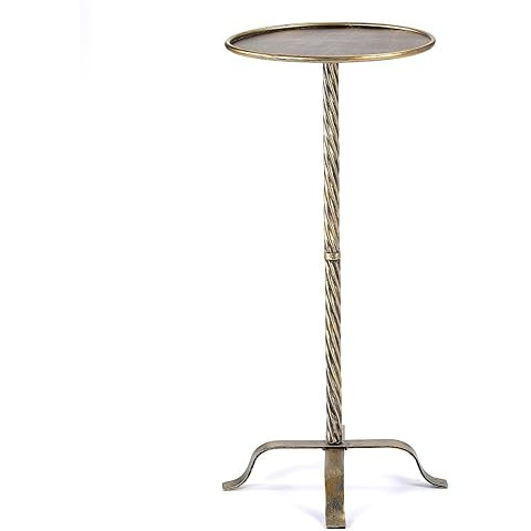 Metal Martini Cocktail Table, Antique Brass | Amazon (US)