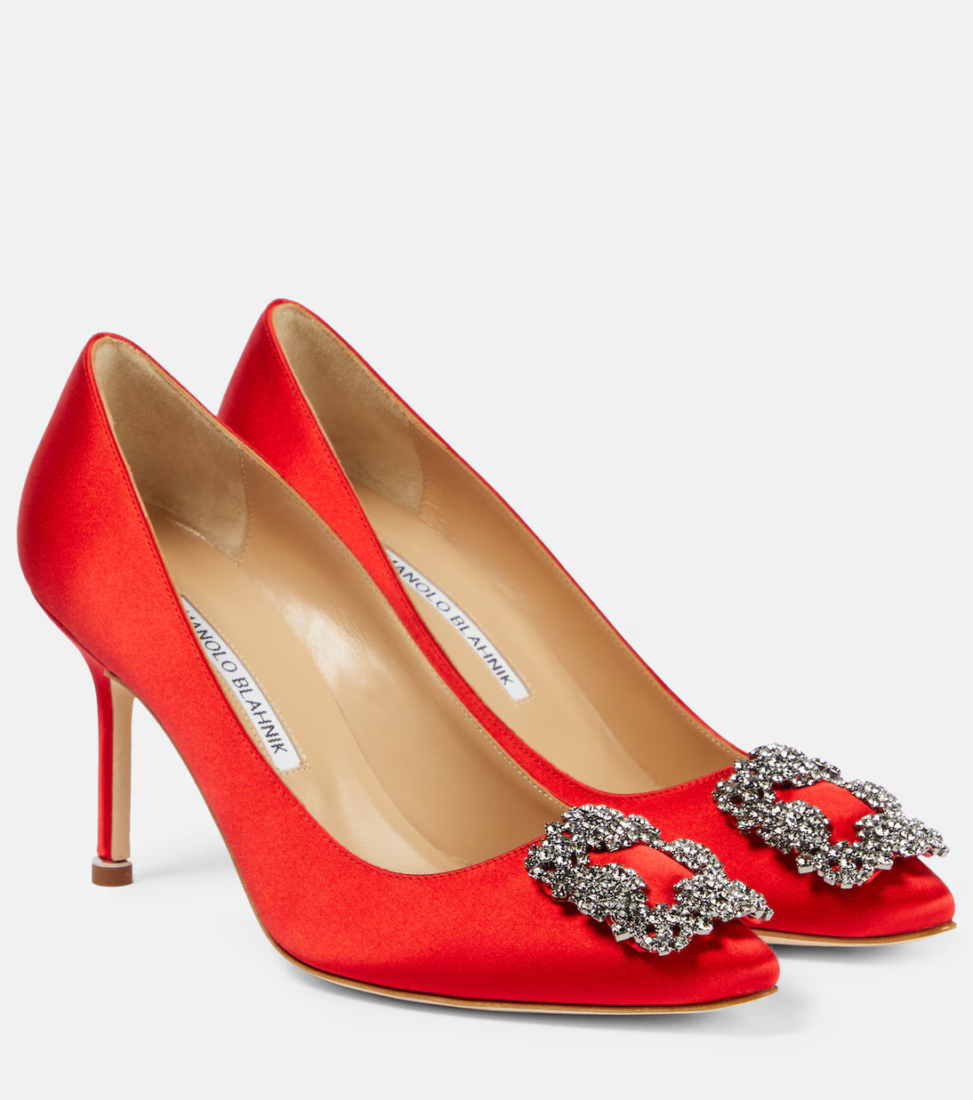 Hangisi 90 embellished satin pumps | Mytheresa (US/CA)