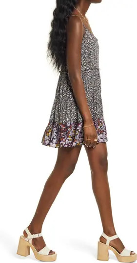 BP. Floral Print Tiered Babydoll Sundress | Nordstrom | Nordstrom Canada