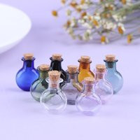2Pcs 1:12 Dollhouse Miniature Glass Color Bottles Cork Bottles Tiny Jar Wishing Bottle Model For Dollhouse Decoration | AliExpress (US)