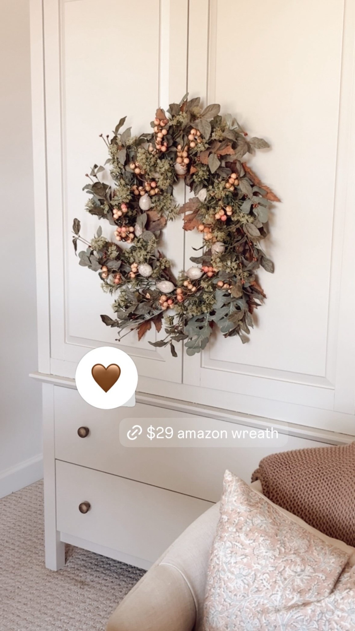 This $29 wreath is soooo good! It adds so much texture and I love the Fall colors! 

#LTKStyleTip #LTKHome #LTKSeasonal