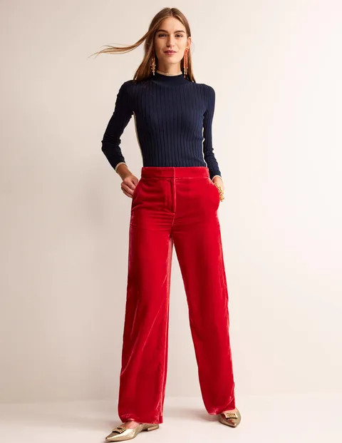 Westbourne Velvet Trousers - Salsa | Boden (UK & IE)