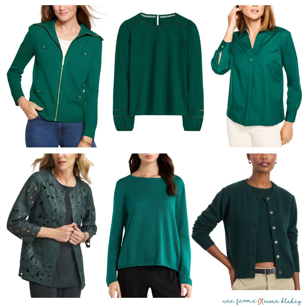 Fall color trends 2025: Emerald & spruce greens.  

 #LTKSeasonal #LTKOver40 #LTKStyleTip