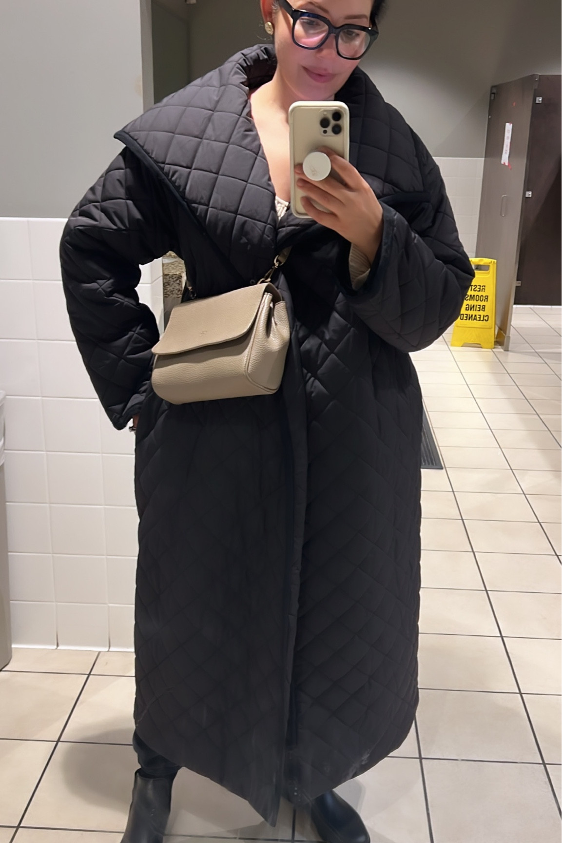 Quilted puffer coat, rain boots 

#LTKover40 #LTKstyletip #LTKmidsize