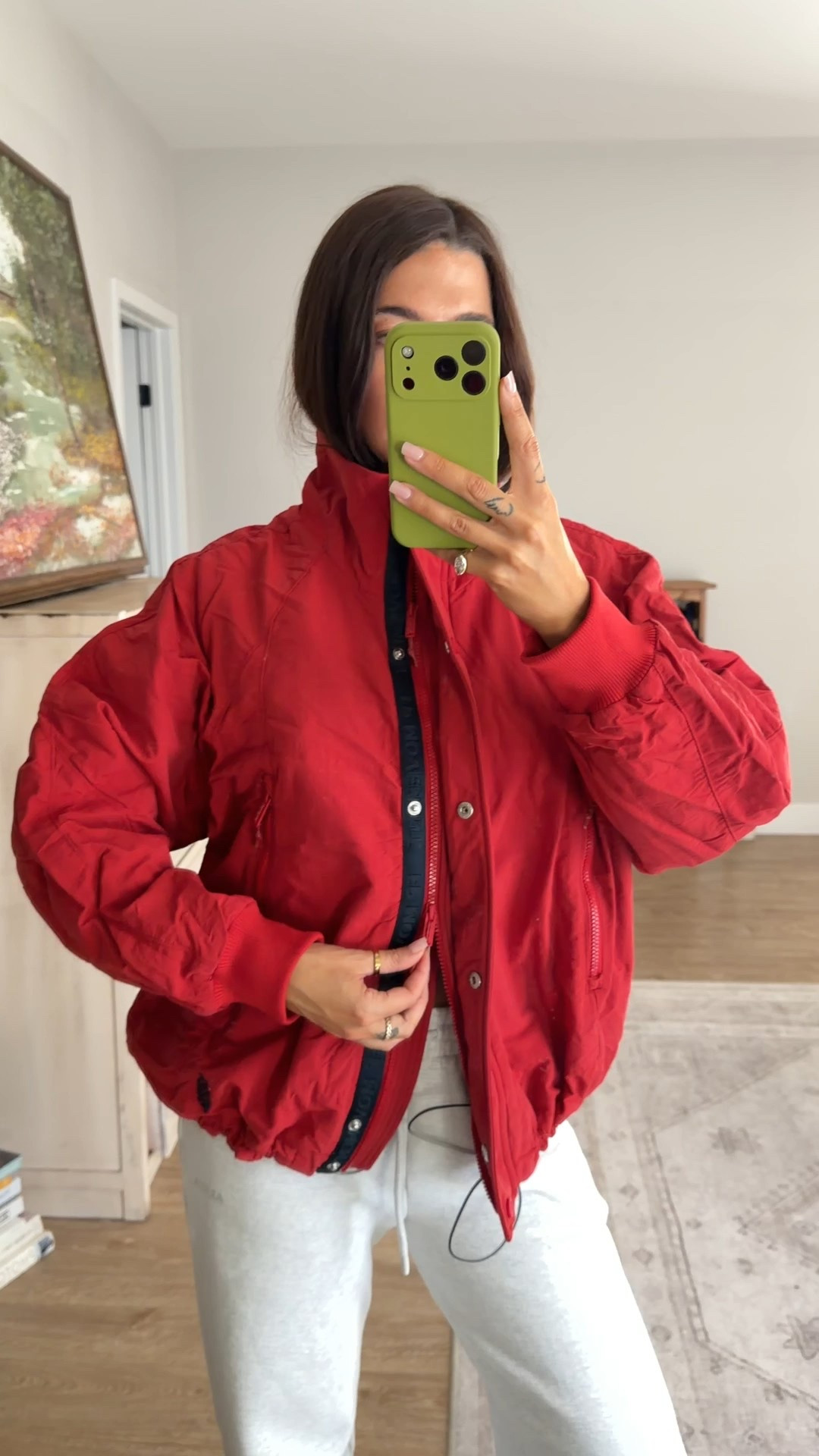 Winter outfit jacket! Also perfect for spring! Wearing a M in cranberry combo! I wanted it alittle more roomy so I sized up! 

#LTKSeasonal #LTKootd #LTKActive