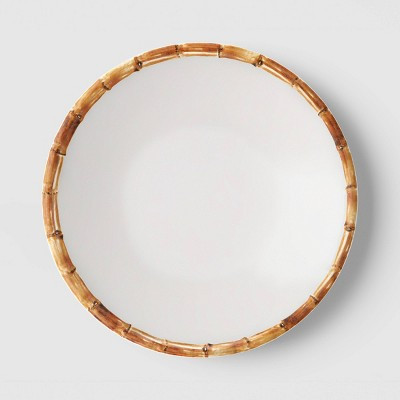 6.125" Bamboo Border Appetizer Plate White - Threshold™ | Target
